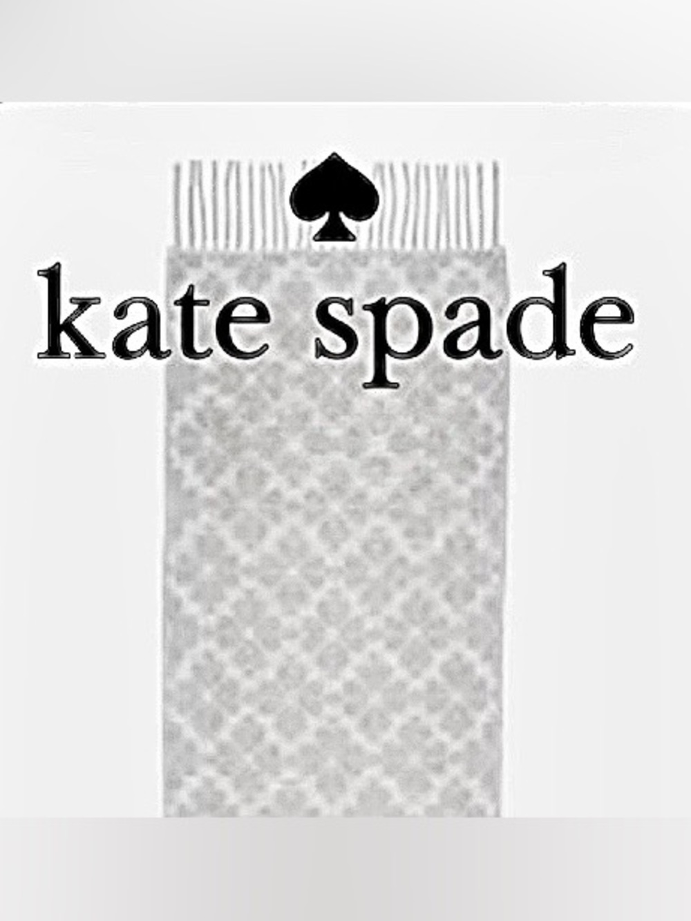 Kate Spade. Spade Flower Cashmere
Scarf and Spade Flower Cuff Beanie Set.  NWT! - Picture 4 of 12